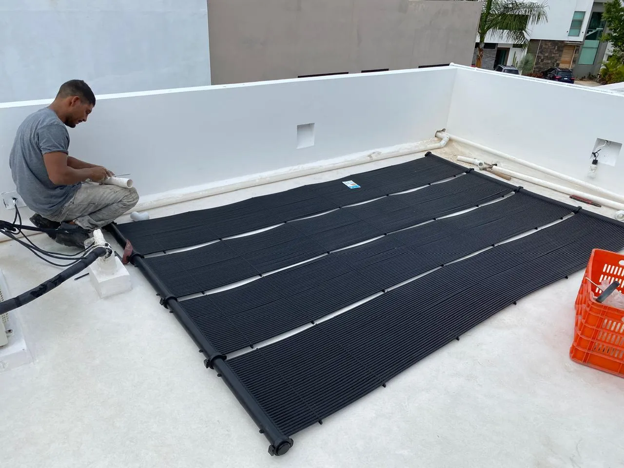 Instalación de calentadores solares para agua